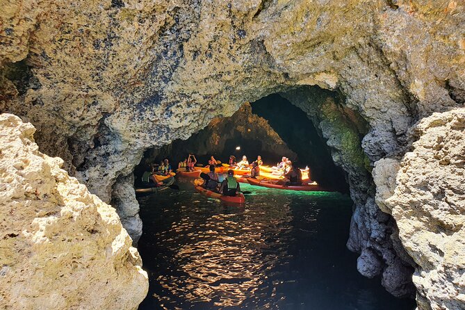 From Lagos: Kayak Tour of Ponta da Piedade Caves on Catamaran - Boarding the catamaran at Lagos Marina