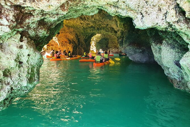 From Lagos: Kayak Tour of Ponta da Piedade Caves on Catamaran - The catamaran escort adds comfort and safety