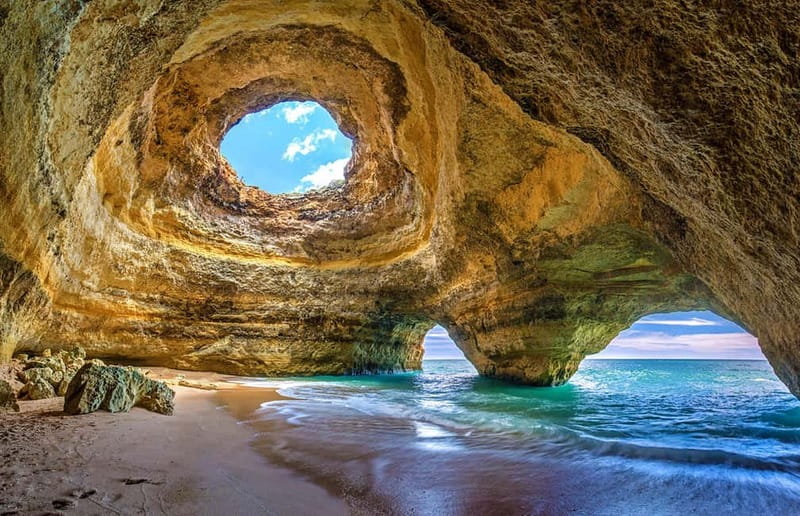 From Lagos: Scenic Cruise to the Benagil and Carvoeiro Caves - From Lagos Marina past Alvor and Portimão