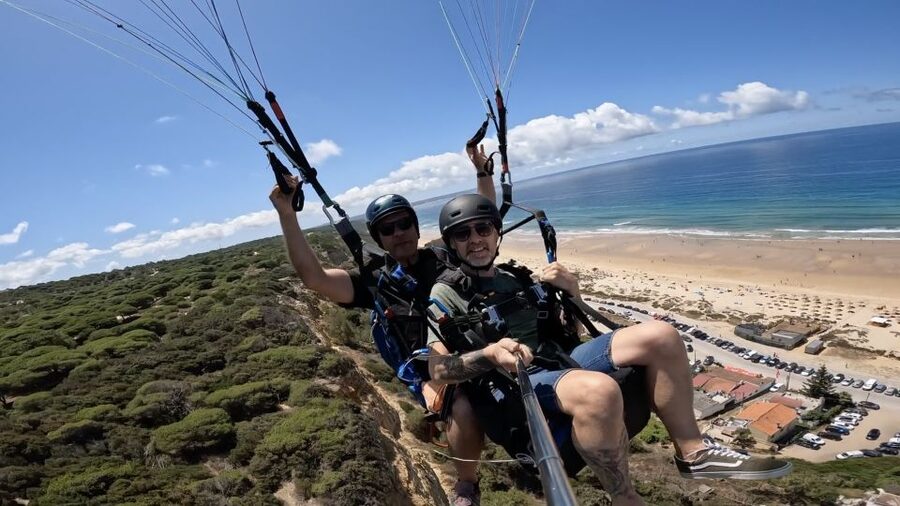 From Lisbon: Paragliding Tandem Flight - What the 20-minute flight feels like