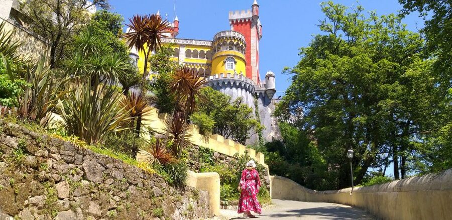 From Lisbon: Sintra, Regaleira and Pena Palace Guided Tour - Pena Palace, Portugal’s colorful Romantic fantasy