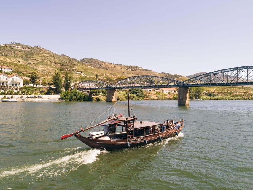 From Pinhão: Douro Valley Rabelo Boat Tour with Port Wine - Reaching Foz Tua Dam