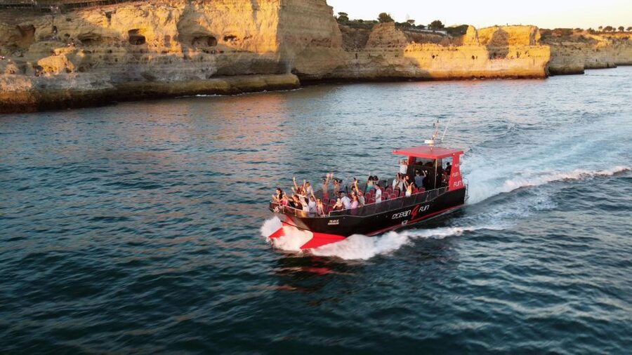 From Portimão: 2-Hour Catamaran Tour to Benagil Caves - Benagil Cave and the difference between viewing and entering