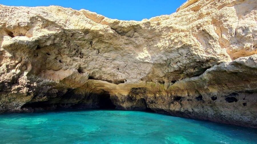 From Portimão: Algar de Benagil and Sea Caves Boat Tour - Praia da Marinha and the longest photo stop