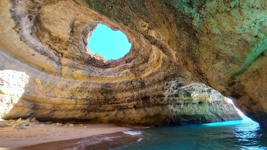 From Portimão: Algar de Benagil and Sea Caves Boat Tour - The return ride and the optional swim