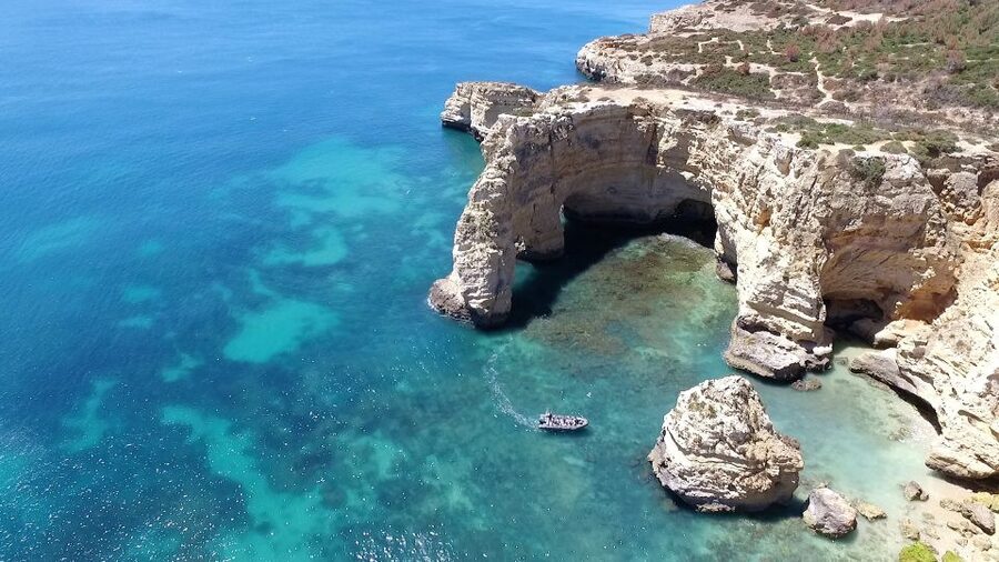 From Portimao: Benagil Cave and Marinha Beach Boat Tour - Algar Seco and its named caves