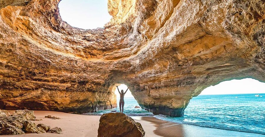 From Portimão: Benagil Sea Caves Boat Tour at Sunrise - Seeing the Benagil Cave without a swim stop