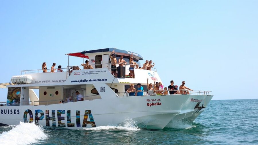 From Portimão: Catamaran Cruise to Benagil Caves with BBQ - Seeing Benagil from the water