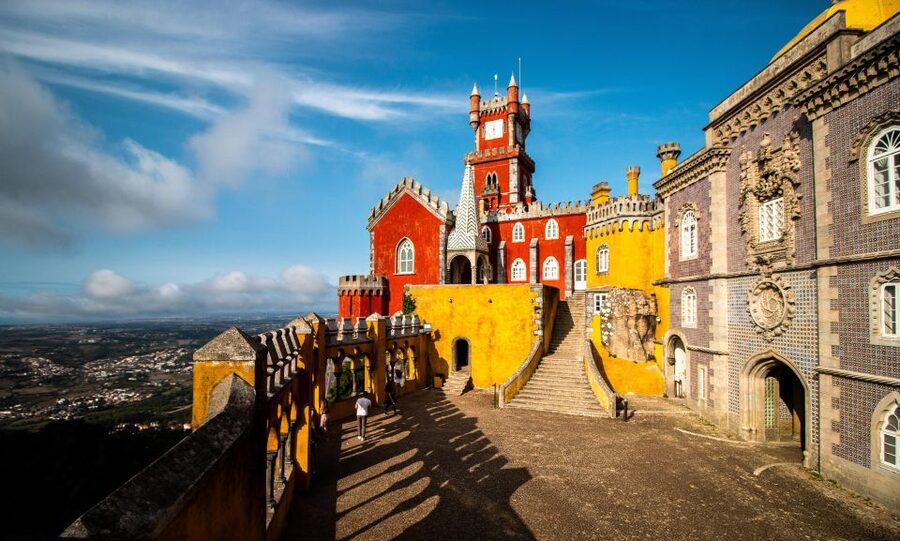 From Sintra: Pena Palace Guided Tour - Reaching Pena Palace by van