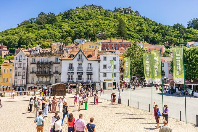 Full Day Tour: Sintra, Pena Palace, Cabo da Roca, Cascais - Entering Pena Palace above Sintra