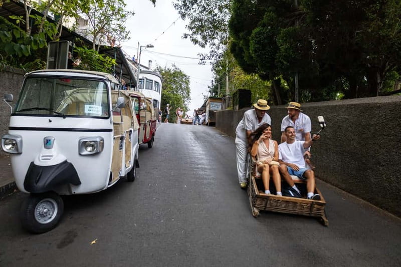 Funchal: Guided Tuk Tuk Tour to Toboggan Rides & Old Town - Marmeleiros viewpoint and the Funchal panorama