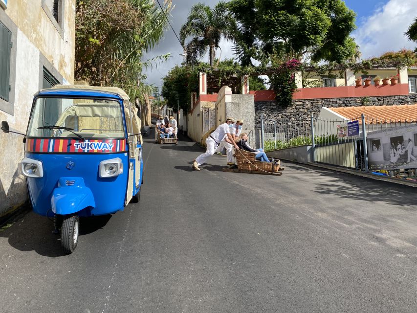 Funchal: Monte Tropical Garden & Toboggan Ride by Tuk Tuk - The Carreiros do Monte toboggan ride