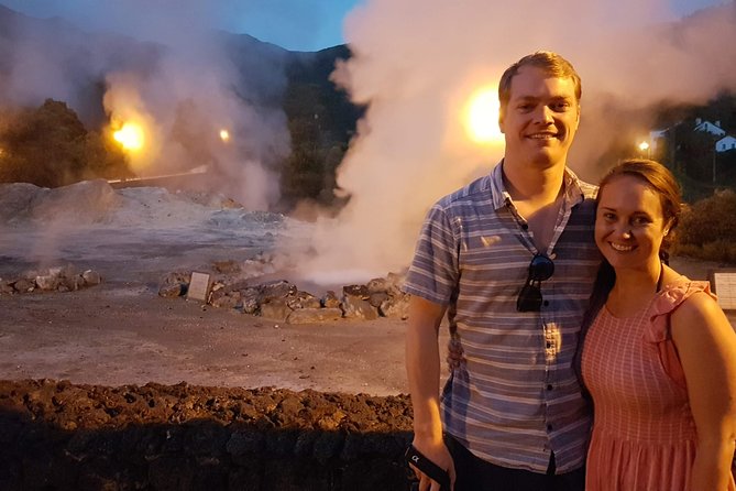 Furnas: Night-Time Experience with Thermal baths and Dinner - Poça da Dona Beija after dark