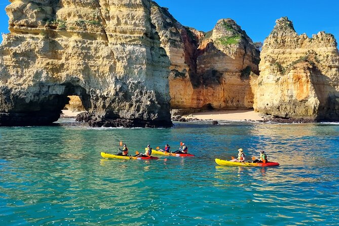 Kayak Experience in Ponta da Piedade - The swim stop near the main boat
