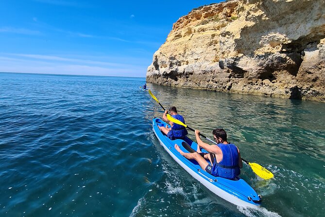 Kayak Tour with local guide in Benagil - Paddling through the cave coastline
