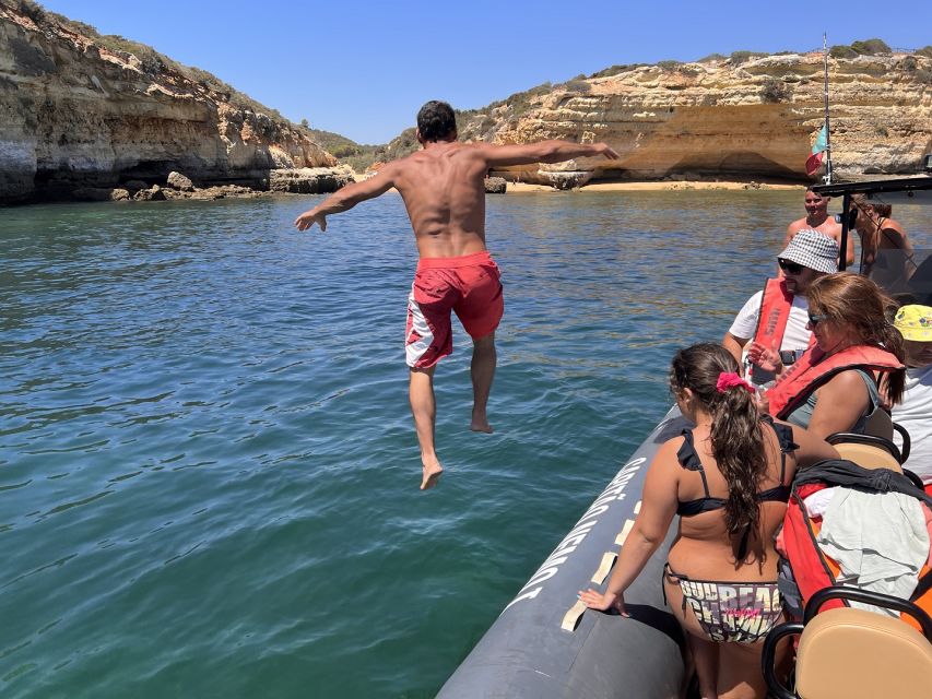 Lagoa: Dolphin Watching & Benagil Tour with Biologist Guide - Praia da Marinha and the coastal views