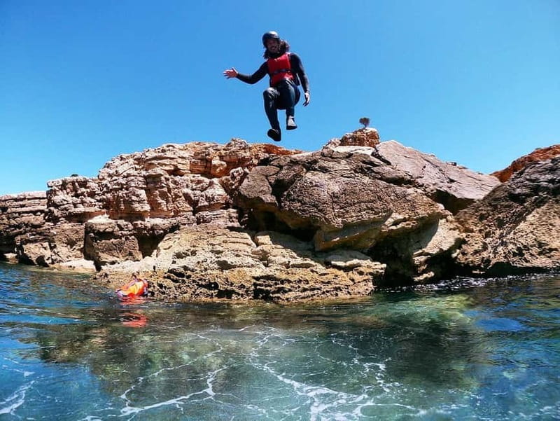 Lagos: Algarve Coasteering and Snorkeling Adventure - Three hours of swimming, scrambling, and climbing