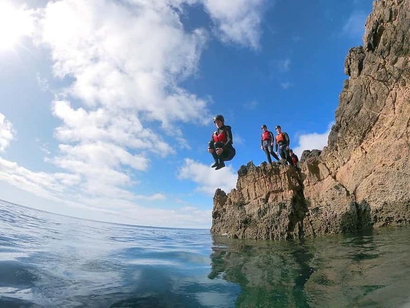 Lagos: Algarve Coasteering and Snorkeling Adventure - Cliff jumps from 1 to 11 meters