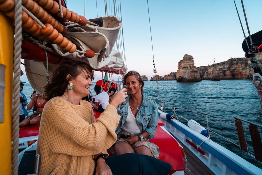 Lagos: Sunset Sail aboard a Traditional Boat with Prosecco - Price and overall value at $58