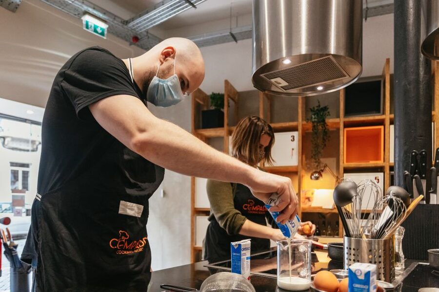 Lisbon: 2-Hour Pastel de Nata Cooking Class - Sitting down to taste the results