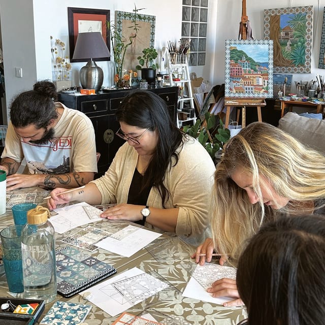 Lisbon: Azulejos' Design Create Your Own Tile Workshop - Arriving at Agathe’s welcoming studio