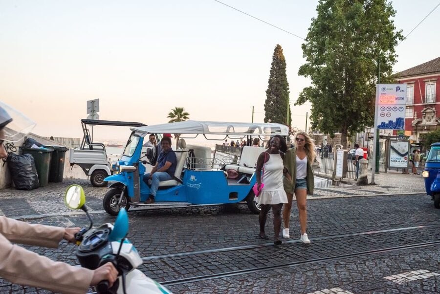Lisbon by Tuk Tuk Guided Tour: City of Neighborhoods - Flea market, National Pantheon, and the edges of Alfama