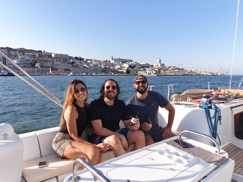 Lisbon: Champagne Sailing Tours - The bridge crossing and first city views