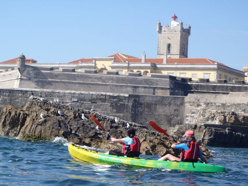 Lisbon: Coast Guided Kayak Tour - Leaving the harbor and learning the strokes