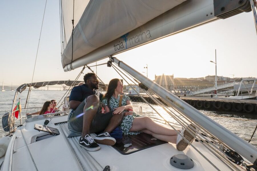 Lisbon: Daytime/Sunset/Night City Sailboat Tour with Drink - MAAT, the final Belém views, and the return sail