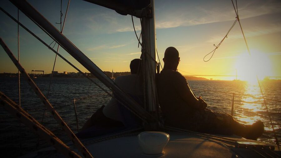 Lisbon: Enjoy a Sunset or Night Tagus River Sailboat Cruise - The south bank, 25 April Bridge, and Christ the King
