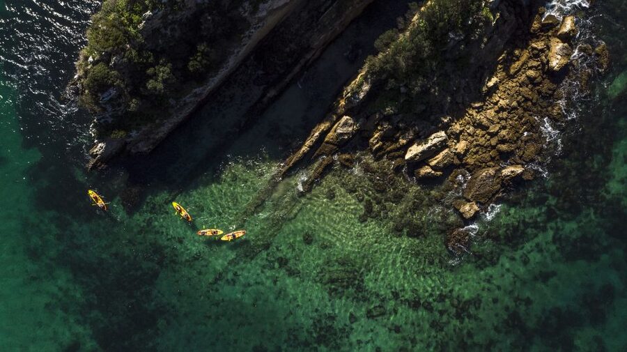 Lisbon: Kayak Tour Arrábida Natural Park, Setubal, Sesimbra - Anicha Island and the marine life stop