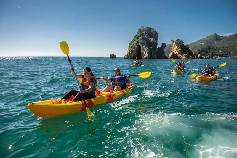 Lisbon: Kayak Tour Arrábida Natural Park, Setubal, Sesimbra - Starting at Creiro Beach with a proper introduction