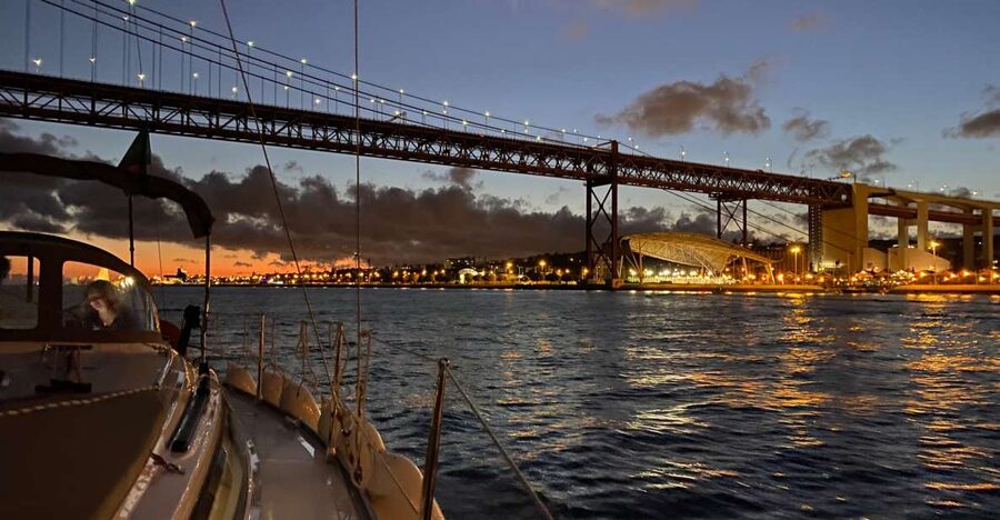 Lisbon: Luxury Sailboat Cruise at Night - MAAT and the changing face of Belém
