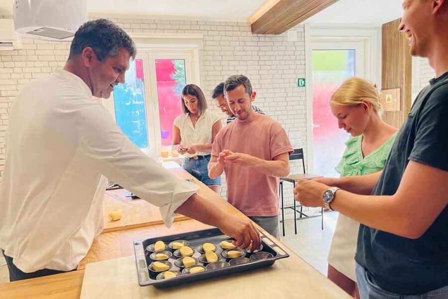 Lisbon: Pasteis de Nata Baking Class - Preparing the custard filling