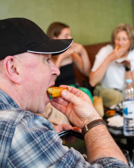 Lisbon: Pastel de Nata Masterclass at a Real Bakery - Eating the warm results with a café drink
