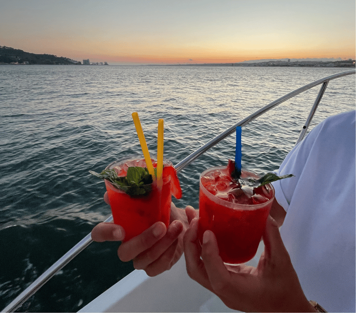 Lisbon: Private Luxury Catamaran Tour with Welcome Drink - Swimming, music, food, and the bar