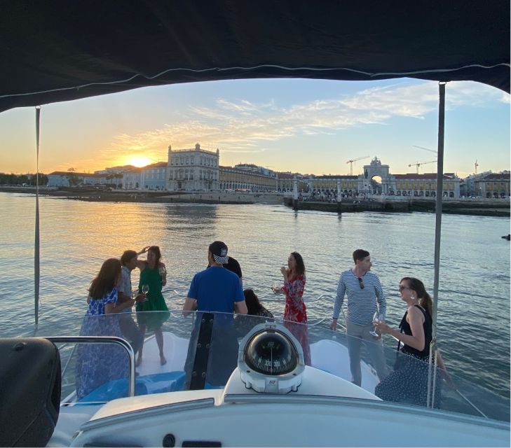Lisbon: Private Luxury Catamaran Tour with Welcome Drink - Leaving Doca de Belém beside the Discoveries Monument