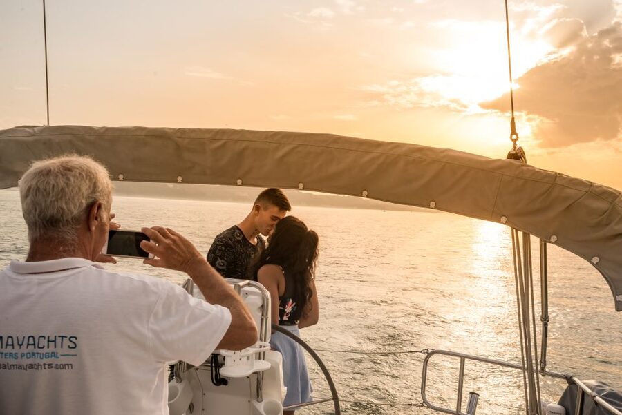 Lisbon: Private Sunset Cruise on the Tagus River with Drink - Sailing beneath the 25 de Abril Bridge