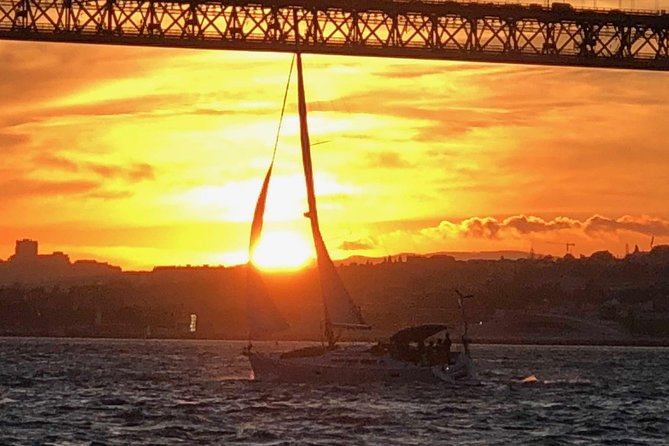 Lisbon River Sunset Sailing Cruise - Under the 25 de Abril Bridge