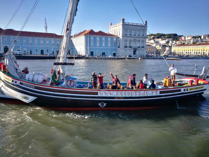 Lisbon: River Tagus Sightseeing Cruise in Traditional Vessel - Christ the King from across the river