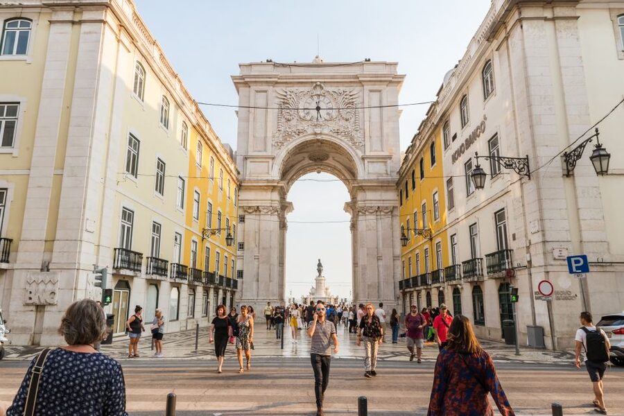 Lisbon: Rua Augusta Arch Admission Ticket - The 360-degree view from the top