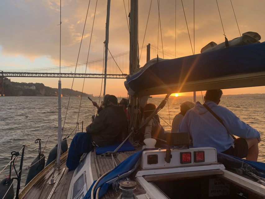 Lisbon: Sailboat Sunset Tour with a Drink - Commerce Square from the water