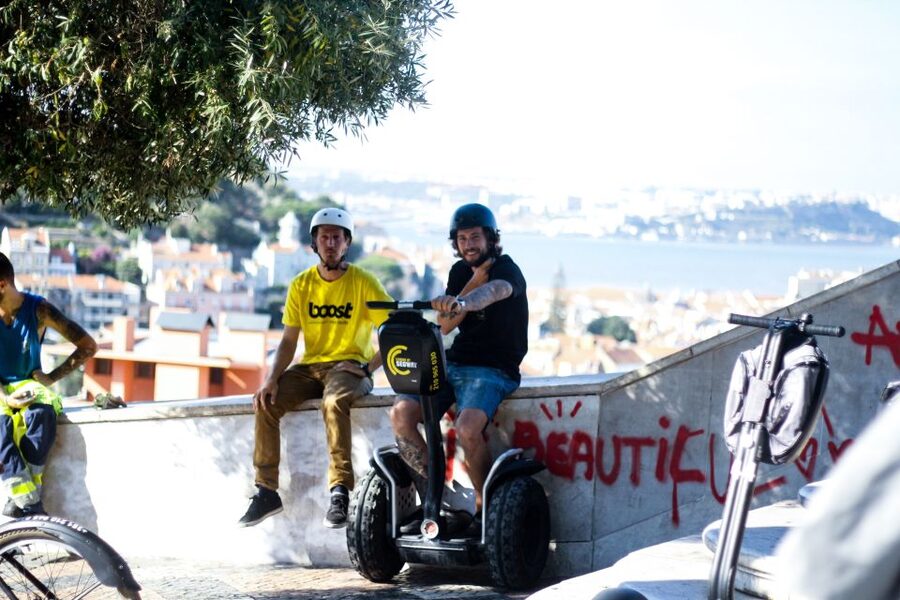 Lisbon: Segway Food Tour of Alfama and Old Town Lisbon - Senhora do Monte gives you the big view