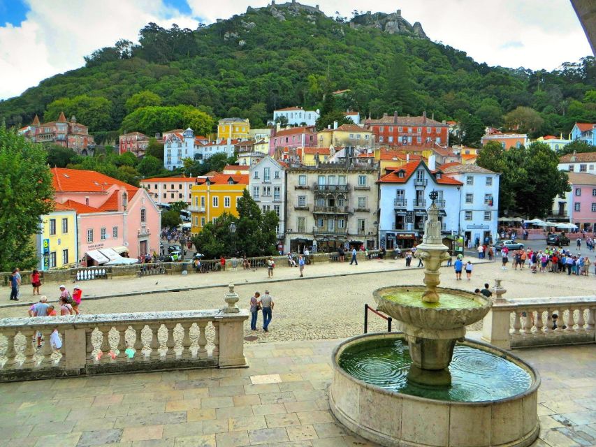 Lisbon: Sintra & Pena Palace Guided Tour with Hotel Pickup - Leaving Lisbon in a six-person minivan