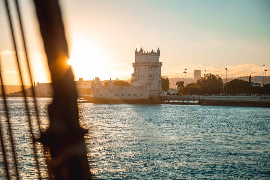 Lisbon: Sunset Boat Party with Live DJ and Night Club Entry - Lisbon’s waterfront from the water