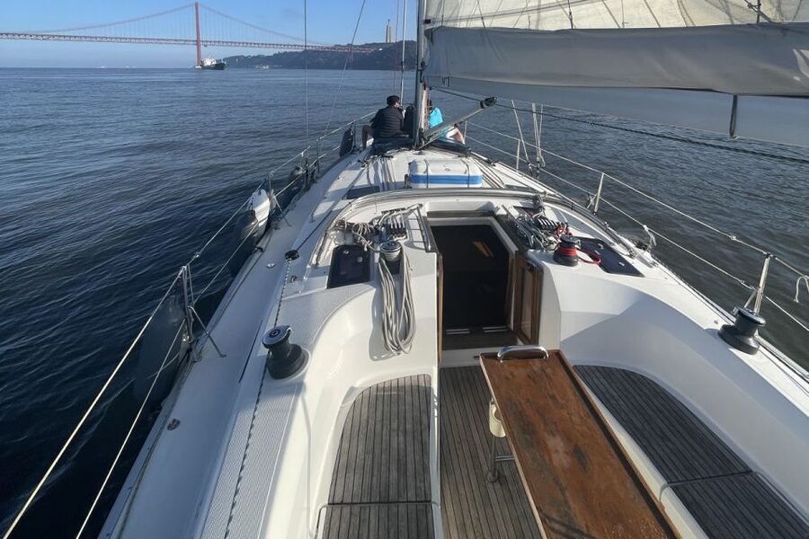 Lisbon: Sunset Sailing Boat Cruise with Wine - Alfama and the view toward Almada