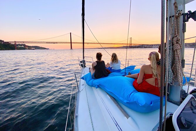 Lisbon: Sunset Tagus River Sailing Tour with Drinks - The route from Alcântara toward Belém