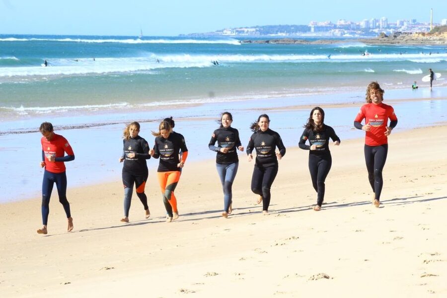 Lisbon: Surf Lesson - Equipment, wetsuits, and Atlantic water