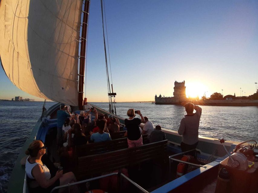 Lisbon: Tagus River Sunset Cruise in a Traditional Vessel - Sunset, wine, and the social side of the trip