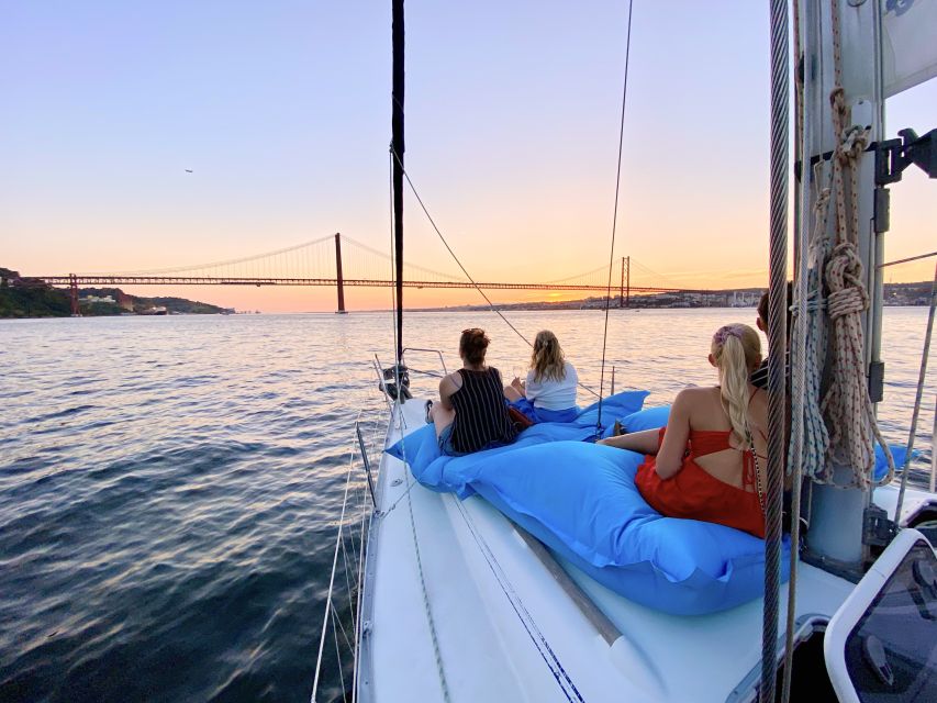 Lisbon: Tagus River Sunset Cruise with Drinks - MAAT, the bridge, and the final sunset light